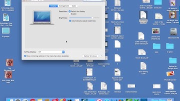 Display preferences for Mac Air to projector