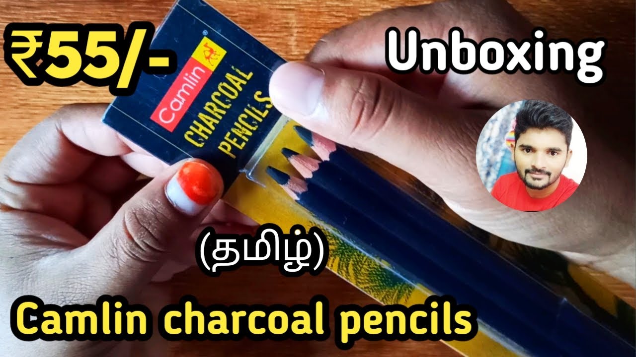 Camlin charcoal pencils Tamil Charcoal pencils Camlin Unboxing
