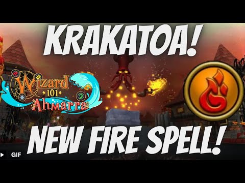 KRAKATOA! NEW Fire Spell! Wizard101