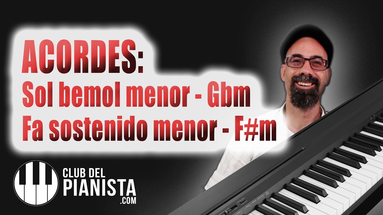 Acorde F#m piano (Fa sostenido menor) - AcordesPIANO.com