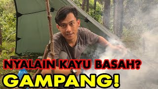 CARA MENYALAKAN API DALAM KEADAAN BASAH