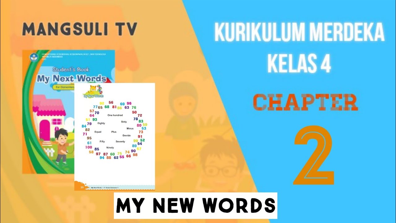 (Halaman 20 )- Bahasa Inggris Bab 2  Kelas 4 -Kurikulum Merdeka- My new words 