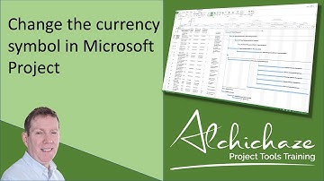 Changing currency symbol in MS Project