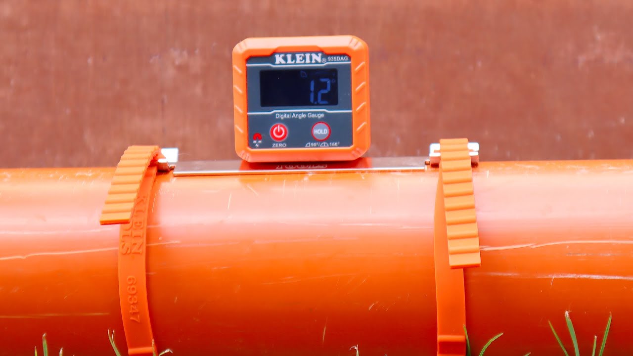 How to use a Klein Tools Digital Angle Meter with plumber's kit - Full ...