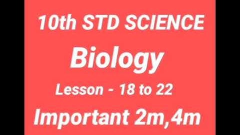 10th std science (biology) important2m,4m L18to23