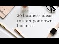 30 SMALL BUSINESS IDEAS| For a beginner|*MUST WATCH*