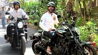 John Abraham Riding Sports Bike In Mumbai To Vote For BMC Elections 2017