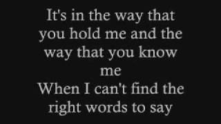 Video thumbnail of "Clay Aiken- The Way lyrics"