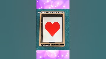 How to draw Perfect Heart Shape in Procreate #shorts