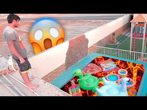 تحدي المشي على جسر الألعاب بالمسبح فلوق 71 
