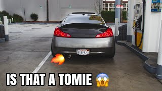 G37 gets full ISR single exit exhaust!!🥵🔥