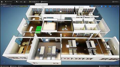 ADTLink Sample Project Digital Twin  Working in Unreal Engine 5 Office Sensor Setup