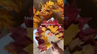 LEAF TURKEYS 🍁 #thanksgivingcraft #turkeycraft #toddleractivities #thanksgiving #toddlercrafts