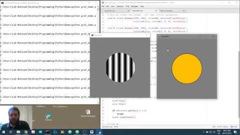 Creating Visual Stimuli in Python 3.6 (video 3.0): Multiple Windows with multiple stimuli