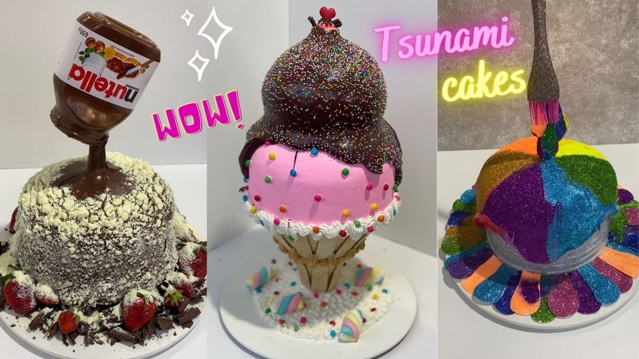 Pull Me Up Cakes || Tsunami Cake || Most Satisfying Cake Decorating ...