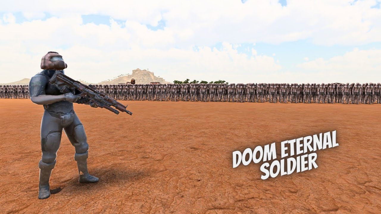 DOOM ETERNAL MARINE SOLDIER vs 1,000,000 NZOMBIES | Ultimate Epic Battle Simulator