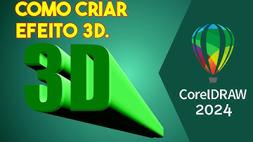 Criando efeito 3D no Corel DRAW.