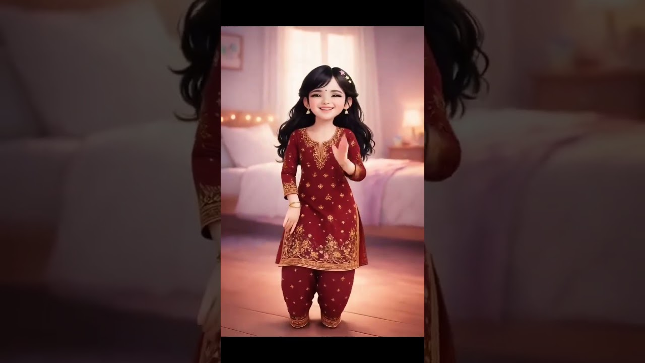 Ye Ishq Hai Jannat Dikhaye | Very Cute AI Girl Ka Dance | Salwar Suit Mein Pyara Romantic cute dance