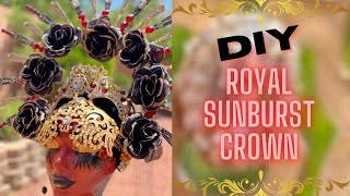 Royal Crown DIY  Goddess Crown / DIY Headdress / Halo Headdress  Carnival Headdress  Carnival