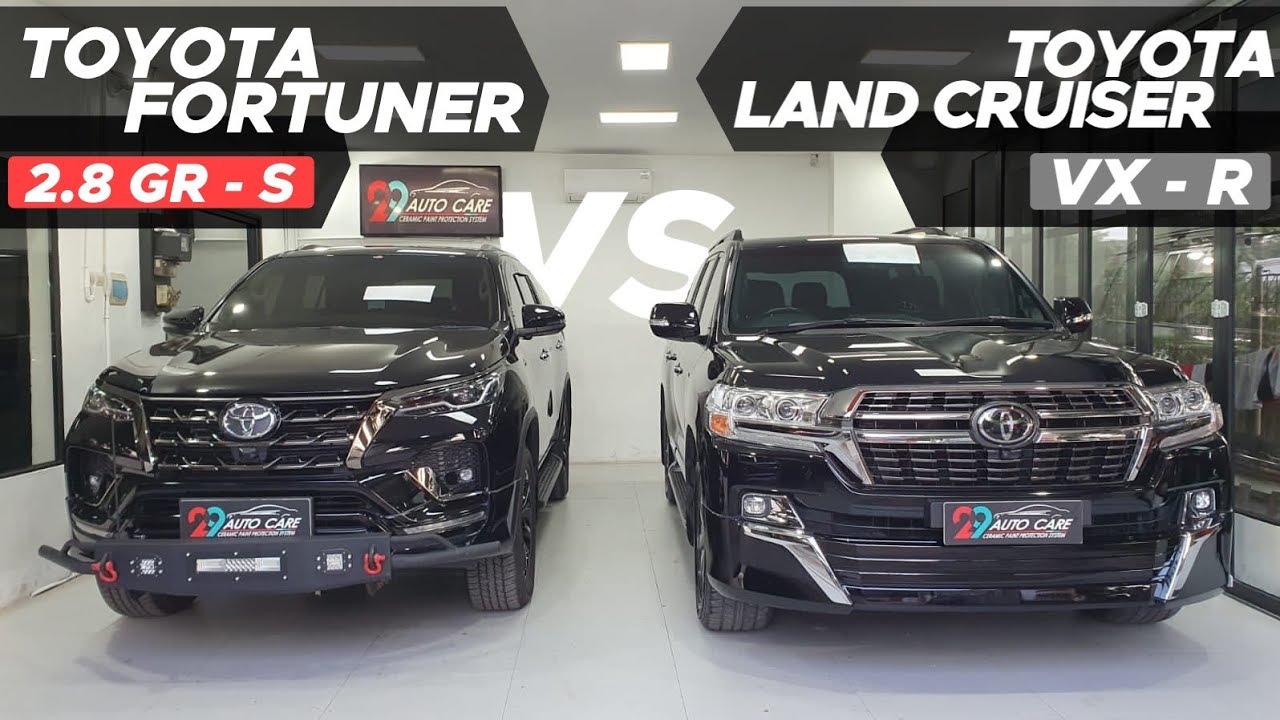 Toyota Fortuner 2.8 GR Sport vs Toyota Land Cruiser VX-R | Pilih Yang ...