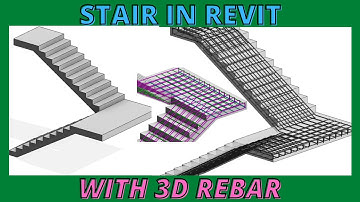 Revit structure_ 3D Rebar reinforcement in stairs