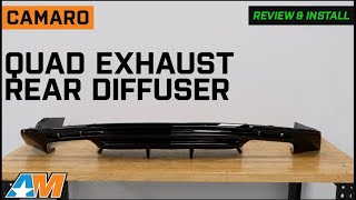 2016-2024 Camaro Quad Exhaust Rear Diffuser Review & Install
