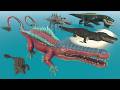 Leviamon Crocodile Vs Land Crocodile Vs Alligator Monster 3D Size Comparison