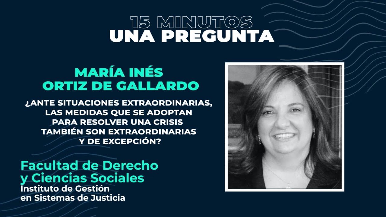 Derecho y COVID-19. María Inés Ortiz de Gallardo - YouTube