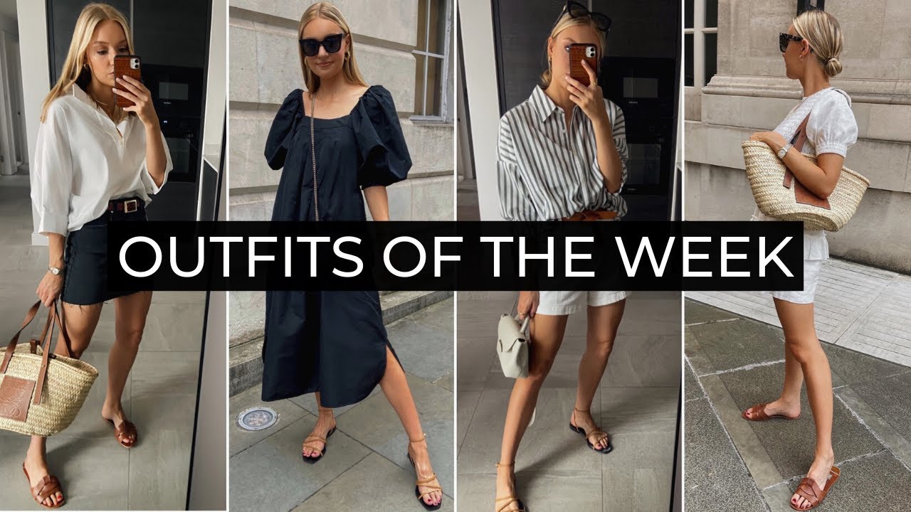 WHAT I WORE IN A WEEK | RESTAURANT VISITS, CASUAL CITY LOOKS, WARM ...