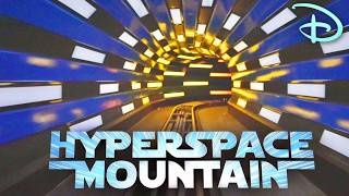 FRONT ROW Hyperspace Mountain Disneyland Star Wars Roller Coaster 2025
