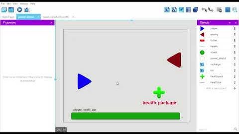 Tutorial gdevelop how to create a health bar easily and health recovery