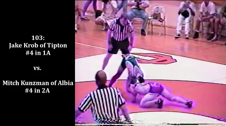 1993 Iowa HS Wrestling North South All Star Dual M...