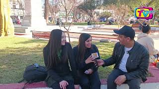 TOMANDO EL PULSO A NUESTRA GENTE EN LA PLAZA DE ARMAS DE SAN BERNARDO PREGUNTA QUE REDES OCUPAS MAS?