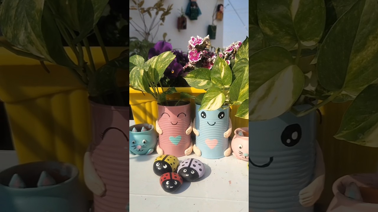 DIY Unique Planters from waste cane  