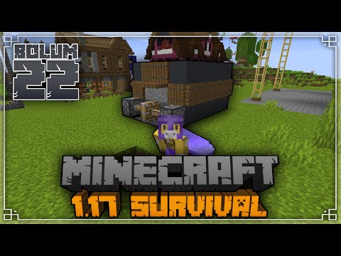 YARI OTOMATİK TAŞ FARMI!!! | Minecraft 1.17 Survival | Bölüm 22 - YARI OTOMATİK TAŞ FARMI!!! | Minecraft 1.17 Survival | Bölüm 22
