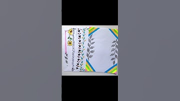 6 Easy and beautiful border designs