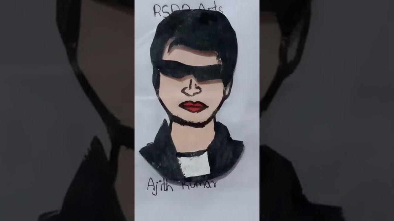 Ajith Kumar journey art done by RSBB Arts.