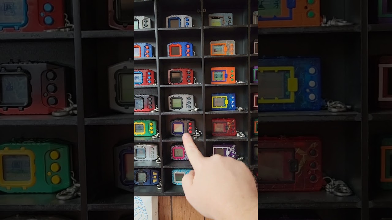 Arranging my Digimon vpet collection! 