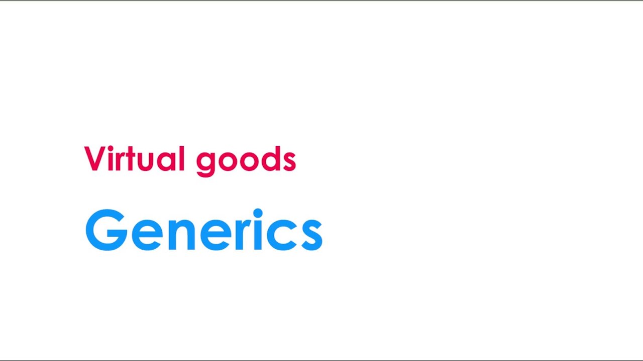 virtual goods generic YouTube