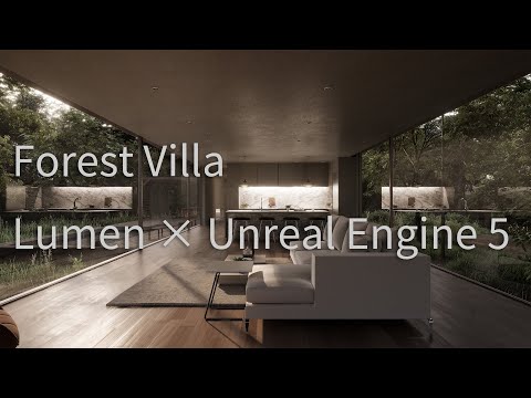 UnrealEngine5 Forest Villa Cinematic Lumen