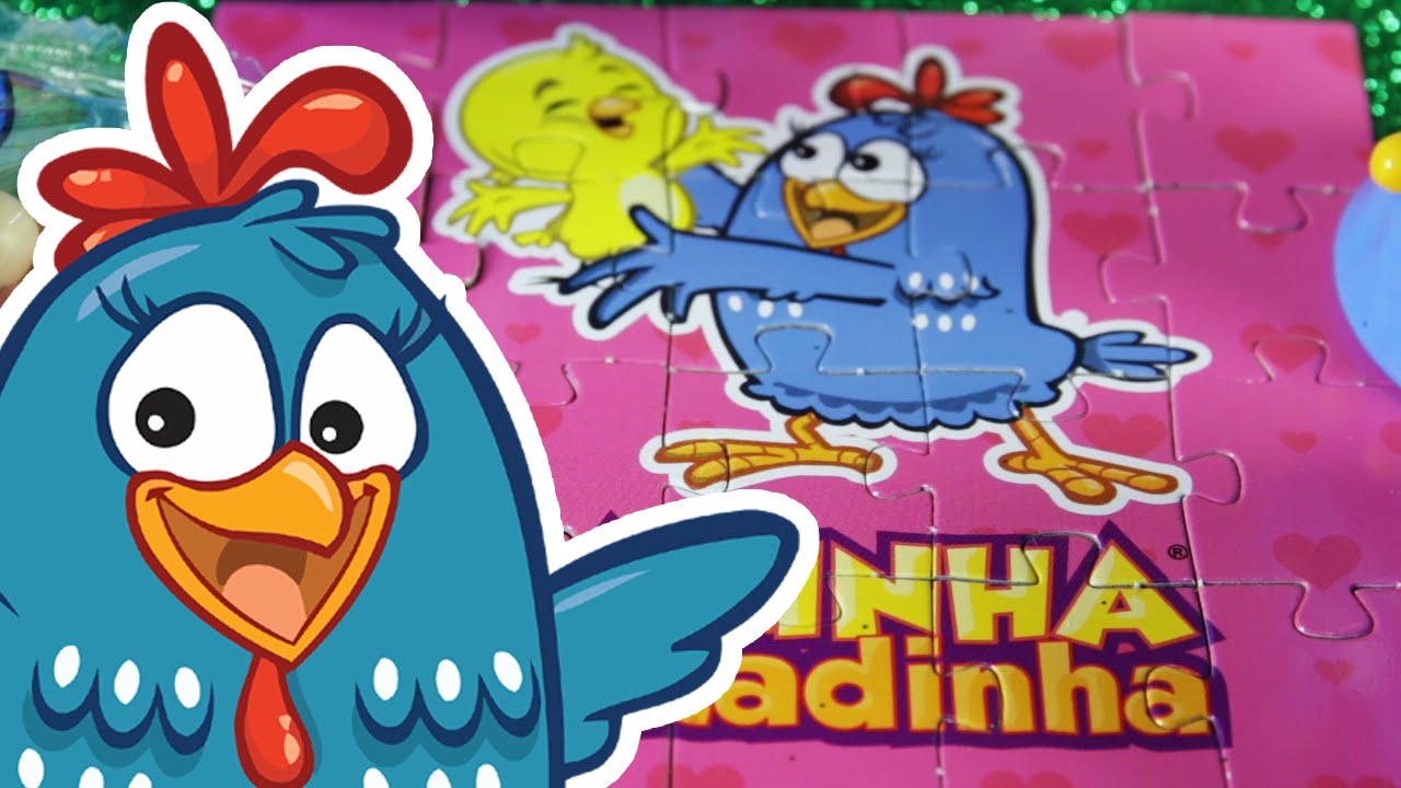 OVOS SURPRESAS DA GALINHA PINTADINHA COM QUEBRA CABEÇA E DOCINHOS KIDS SURPRISE EGGS