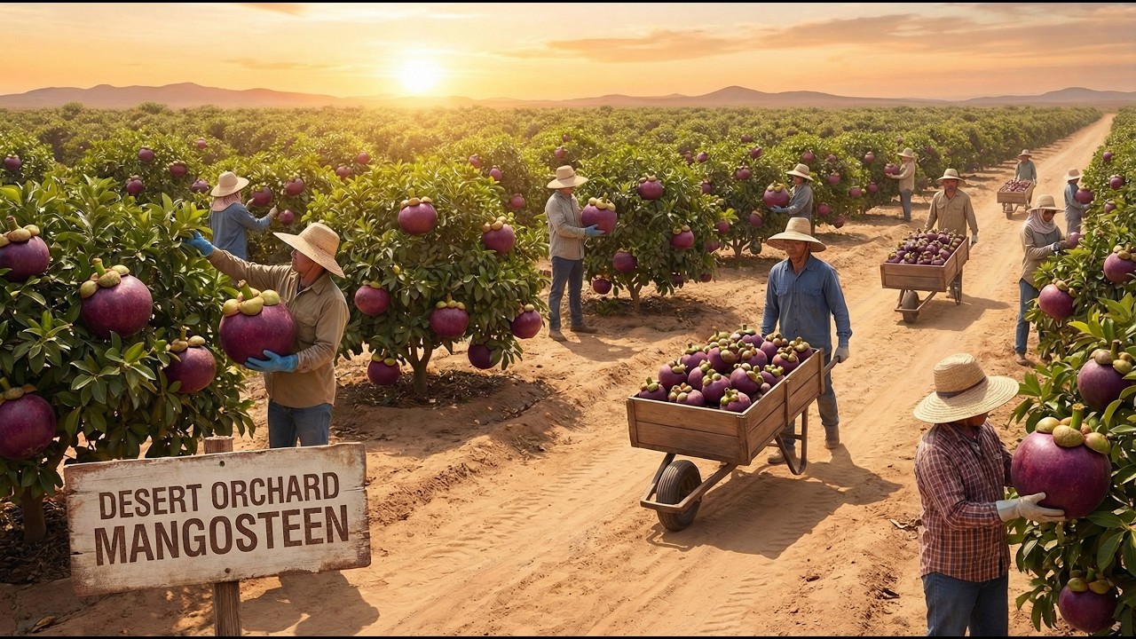 Unbelievable, They've Grown PURPLE MANGOSTEEN in the Desert!