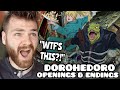 Reacting to &quot;DOROHEDORO Openings &amp; Endings (1-6)&quot; | New Anime Fan!