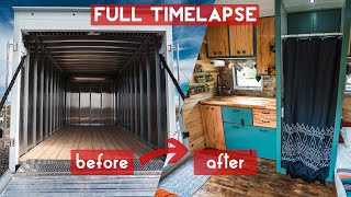 DIY Overland | Tiny House | Box Truck Expedition Vehicle Full Build Timelapse | 8 weeks in 12 min!