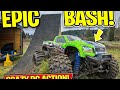 DOUBLE BACK FLIP XMAXX OFF THE MEGA DEATH RAMP #turnigybattery