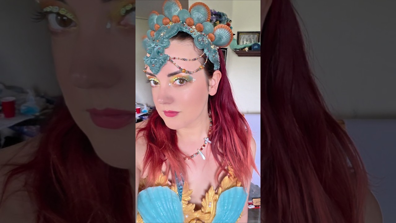 Let's be a Mermaid #mermaid #grwm #summerofgoals #makeup #transformation #canada