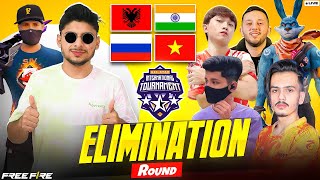 BIGGEST INT TOURNAMENT 🔥😈 ELIMINATION ROUND FT- VINCENZO, NG, GWK, BD #nonstopgaming- free fire live