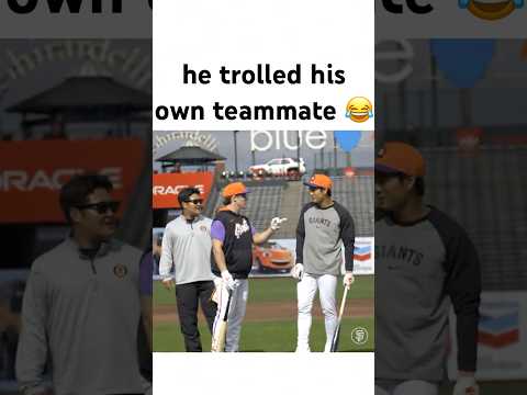 he trolled his teammate..