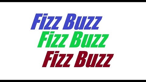 C# Fizz Buzz question demonstration | Tutorial