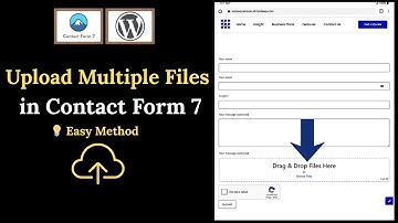 How to upload multiple files in contact form 7 | contact form 7 file upload tutorial (wordpress)